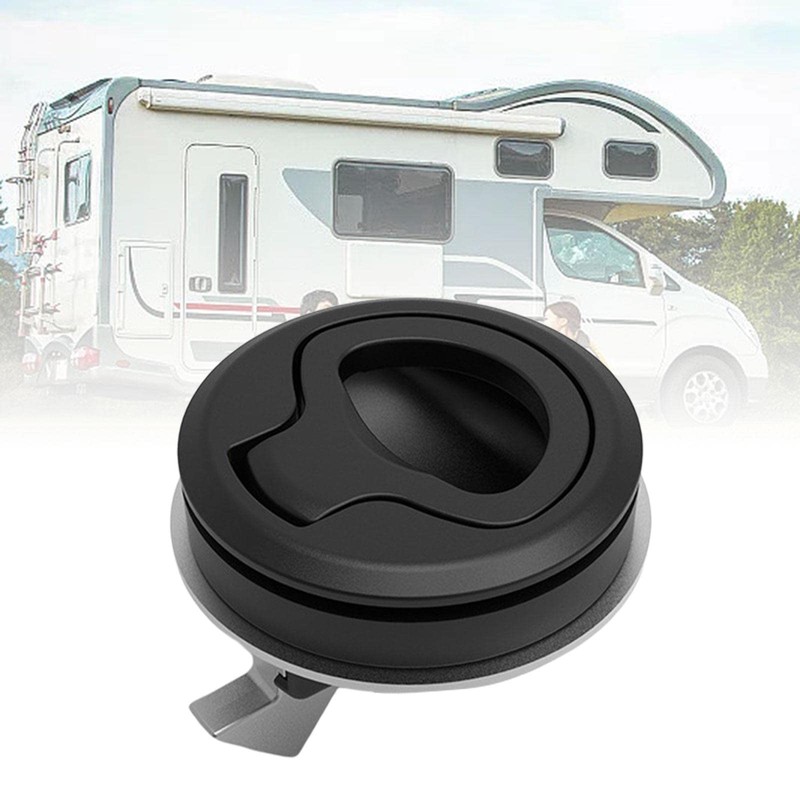 Sharplace Black Boat Deck Latch Flush Pull Round Pull Latch