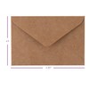 Kraft Mini Envelopes Brown Kraft Envelopes for Gift Cards and