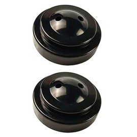 20 Pcs Black Desk Flag Holders, 2 Holes Plastic Mini Flag Holder Round Base Miniature Flag Stands for Home Office Conference Desktop Display Decor