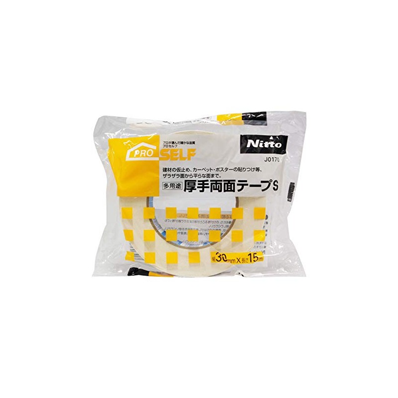 Nitoms J0170 Multi-Purpose Thick Double Sided Tape, Small, 1.2 inches