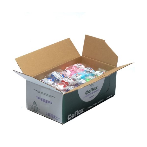 Coflex Elastic Wrap 2" X 5" yds  Colorpack 36 Rolls/box