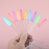 200pcs Clear Pointed Shaped Nail Polish Swatch Stick Nail Swatch