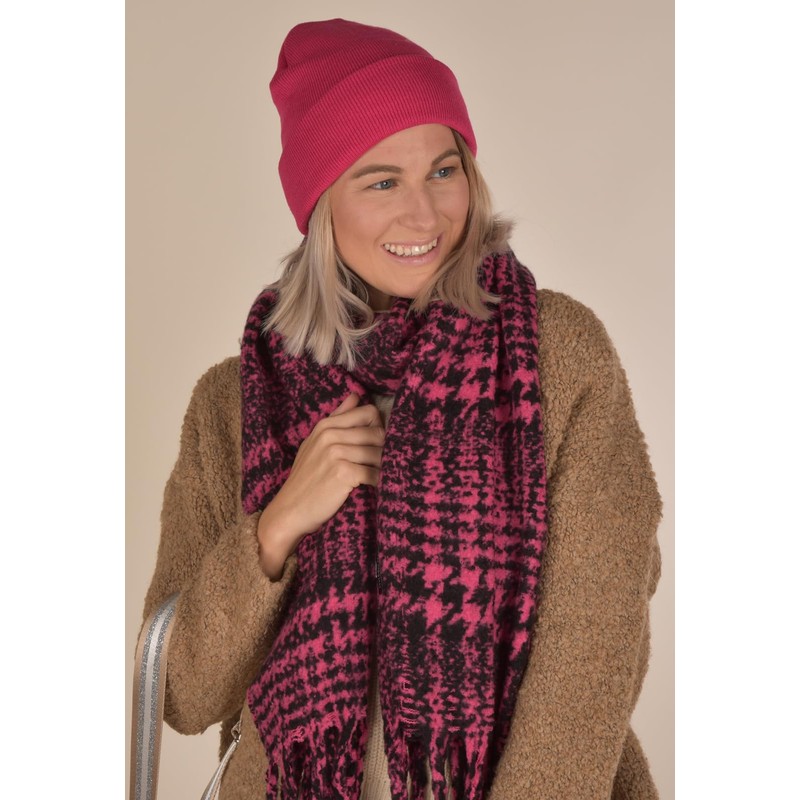 styleBREAKER Unisex Beanie Knitted Hat Solid Color, Fine Knit Hat