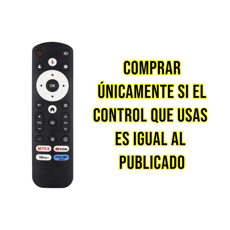CONTROL EXPERT Control Remoto Compatible con Hyundai Smart TV 4k