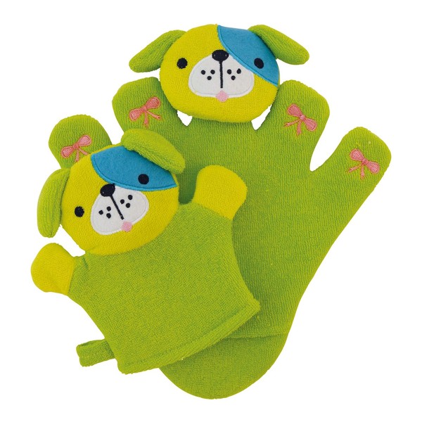 Bieco Pauli 04004090 Washing Mitt Set with Baby Puppy Approx.