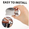 jojofuny 2pcs Stainless Steel Handrail End Cap Horseshoe-Shaped End for
