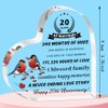QMVMV 20th Anniversary Acrylic Plaque for Him and Her -