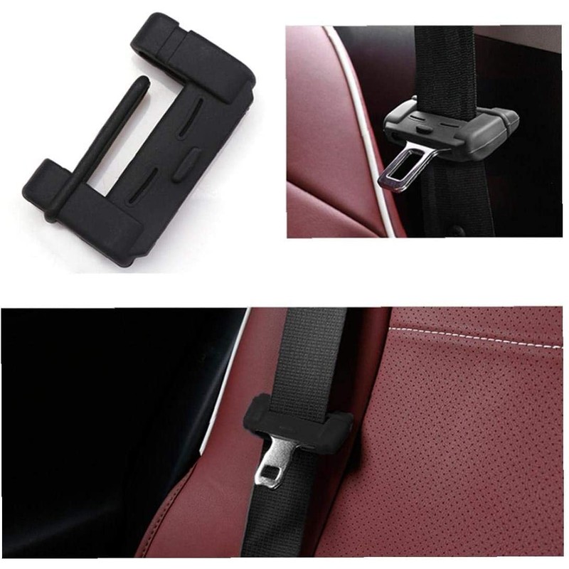 ISKIP Car Safety Belt Buckle Cover, Universal Silicon Anti-Scratch Seat