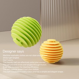 DHDIEOZQZ Laundry Balls for Washing Machines Agitator Balls Help Clean Clothes Prevents tangles Reduces Wrinkles Can be reused 4 pcs., Large, White, Yellow, Green, Purple