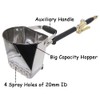 Uenede Stucco Sprayer Gun, 4 Jet Cement Mortar Paint Hopper