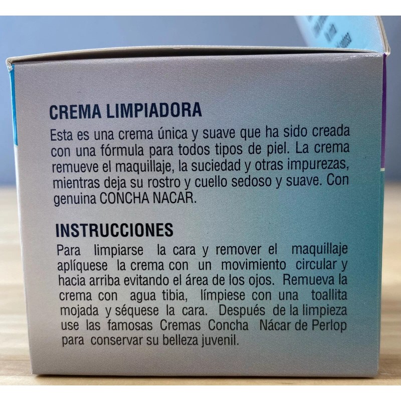 ConchaNacar De Perlop Cleansing Cream Face Skin Deep Cleaner/Moistu
