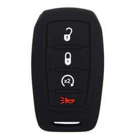 Silicone Remote Key Fob Cover Case for Ram 1500 2500 3500 2019 2020 2021 2022 2023 2024 4 Buttons