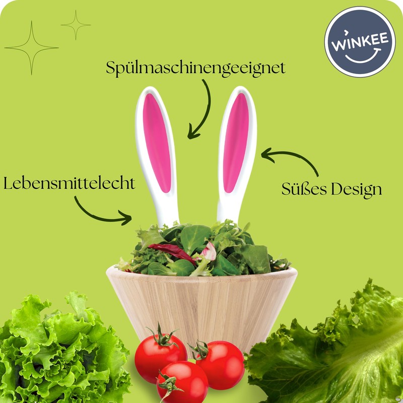 Winkee - Rabbit Ears Salad Servers I Rabbit Ears in