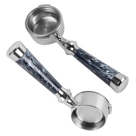 IKAPE Espresso Products, 58mm Bottomless Naked Portafilter, Resin Handle, Compatible with 58mm Gaggia Espresso Machines (Included 18g Filter Basket)