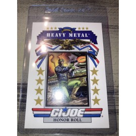 Vintage 1991 GI Joe Cobra Hasbro Impel Trading Card #185 Heavy Metal