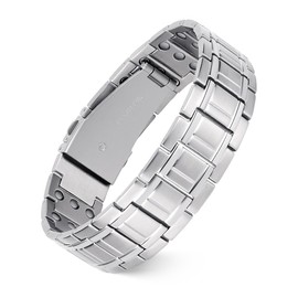 Jecanori 3X Magnetic Bracelets for Men Stainless Steel Bracelets With Adjustable Sizing Tool Gift