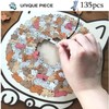 Cat Shape Wooden Puzzle, Cat Outline Frame with Acrylic Cover,