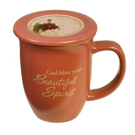 Abbey Gift Abbey Press (Abbey & CA Gift) Beautiful Spirit Mug and Coaster Set, 4 by 4.38", Brown