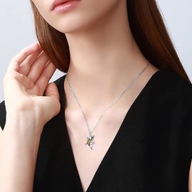 HARMONY BOLA Shark Necklace Sterling Silver Shark Pendant Necklace Ocean Jewellery Christmas Birthday Gifts for Men and Women, Sterling Silver, No Gemstone