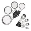 Oxo 11180500 Juego Tazas Cucharas Medidoras Acero, Multicolor, 8 Piezas