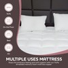 CirclesHome White Futon Mattress Toppers with Anti-Slip Anchors - Futon