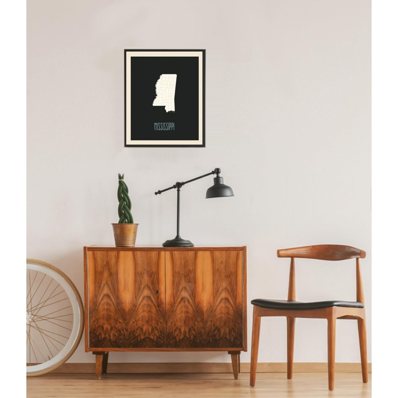 Mapa de Estados Unidos para niños, Mississippi