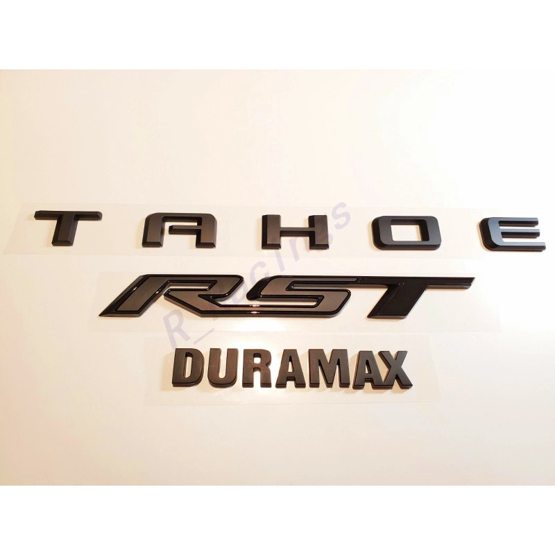 GM Auto 3PCS KIT Matte Black Rear Tahoe Duramax RST