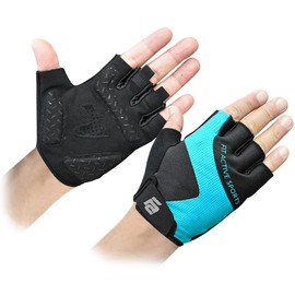 Fit Active Sports, Max Grip Weight Lifting Gloves for Men & Women | Non-Slip Workout Gloves for Gym, Biking, Fitness Training | Lightweight, Breathable | Medium | Teal