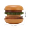 Hamburger Coaster Set Heat Insulation Cute Exquisite Wood Drink Coasters