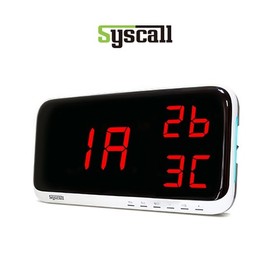 Syscall Pager Receiver (Monitor) SR-A230 Syscall Call Button Number Display (2-digit, 3-compartment) with 48 Chime Tones Voice