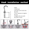 maogoujian Metal Wall Hangers Heavy Duty Concrete Wall Hooks,304 Stainless