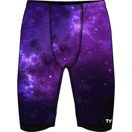 TYR Boys' Durafast Elite Jammer Swimsuit, Purple/Starborne, 22