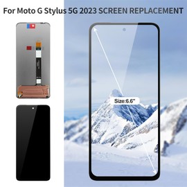 for Moto G Stylus 5G 2023 Screen Display for Moto G Stylus 5G 2023 LCD Screen Replacement Digitizer for Motorola XT2315-4 Screen Assembly Touch Without Frame XT2315-1 Black (Only for 5g Version)