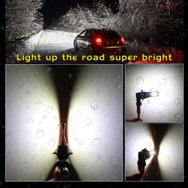 Alla Lighting Xtreme Super Bright H8 DRL H11 H16 LED Fog Light Bulbs Newest CSP-1515 SMD 12V 6000K Xenon White