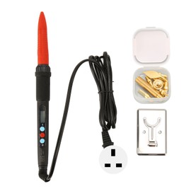 Digital Soldering Iron Kit Universal Electric Soldering Iron with LCD Screen for 3D Printer Accessories 110‑240V Digital Soldering Iron, Hot Melt Finishing Tool Head UK Plug
