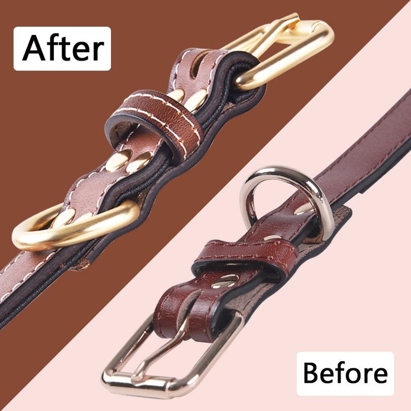 Genuine Leather Padded Dog Collar Comfortable Strong Soft Collars Best