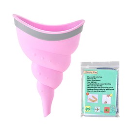 MUNSKT Female Urinal Funnel Device, Reusable Portable Urination Device, Women Pee Funnel with Disposable Urine Bags For Women Travel, Hiking, Campin, Pregnancy Pee Standing Up