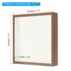 PATIKIL 7x7 Shadow Box Frame, Wooden Dried Flower Floating Photo