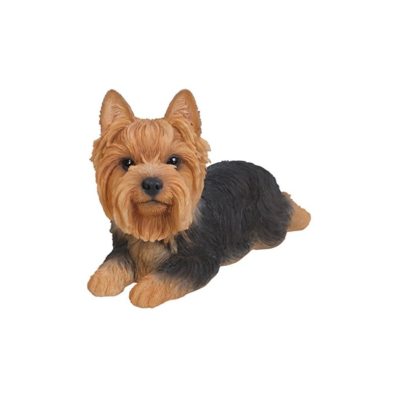 Hi-Line Gift Ltd Yorkshire Terrier Resin Dog Lying Down Statue
