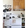 Bailoo Industrail Pipe Pot Pan Rack, Wall mount Pot hangers