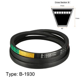 sourcing map B-1930/B76 Drive V-Belt Inner Girth 76-inch Industrial Power Rubber Transmission Belt