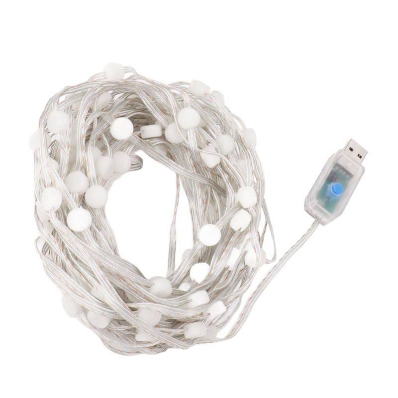 LED Globe String Light USB Powered Remote Control 16 Color