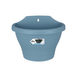 Elho Corsica Wall Basket 25 - Planter - Vintage Blue - Outdoor & Balcony - L 25 x W 17 x H 19 cm