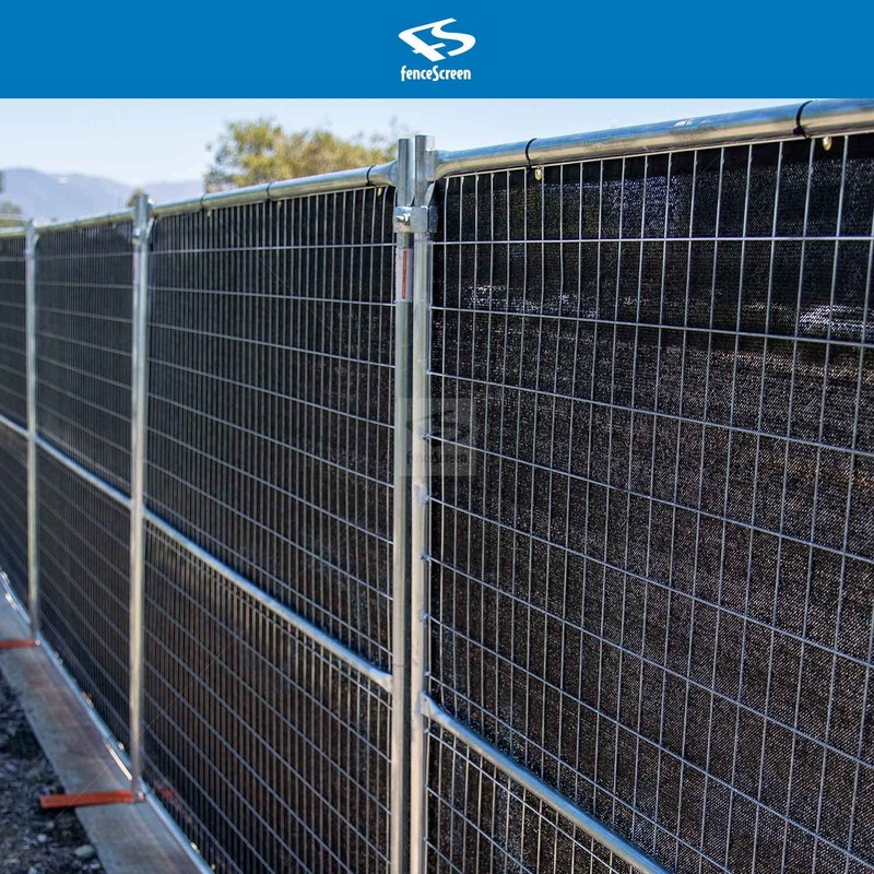 FenceScreen 1-3/8" Silver Galvanized Steel Temporary Fence Panel Clamp Set