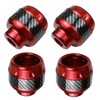 Hbxdeco 4PCS Motorcycle Front Fork Frame Sliders Crash, Carbon Fiber