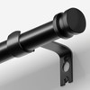 TKZTKZ Sturdy Durable Curtain Rod:Black Curtain Rods for Windows 18-45