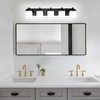 Guliaofo 5-Light Black Vanity Lights, 30.79 Inch Bathroom Light Fixtures