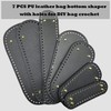 Yayatty Pack of 7 Black Bag Base for Crochet and