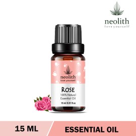 Neolith Pure & Natural Egyptian Rose Essential Oil || Therapeutic Grade, Steam Distilled Oil for Skin Care, Hair Care, and Aromatherapy, 15ML