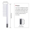 Electrode Wand Glass Tube Orange Colour Handheld Spare Parts for